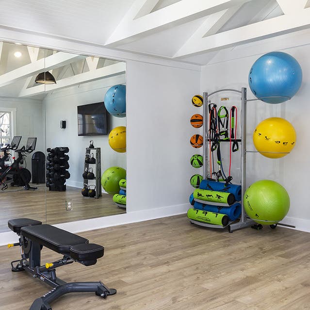 The Preserve at Dunwoody - Fitness Center With Medicine Balls and Kettle Bells